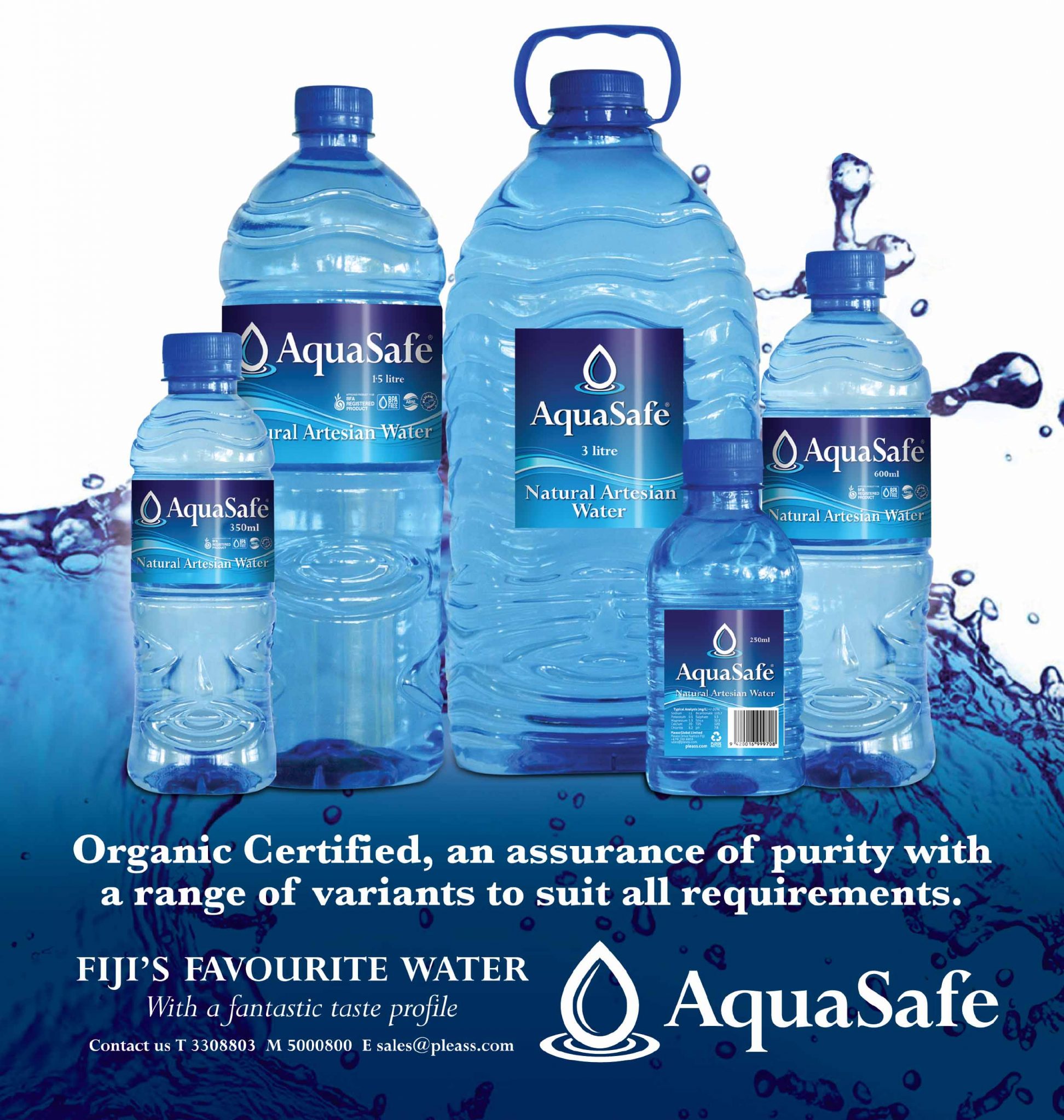 Fiji Bottled Water & Recycling Shop Fiji's Finest Artesian Water & Aquasafe Bottles