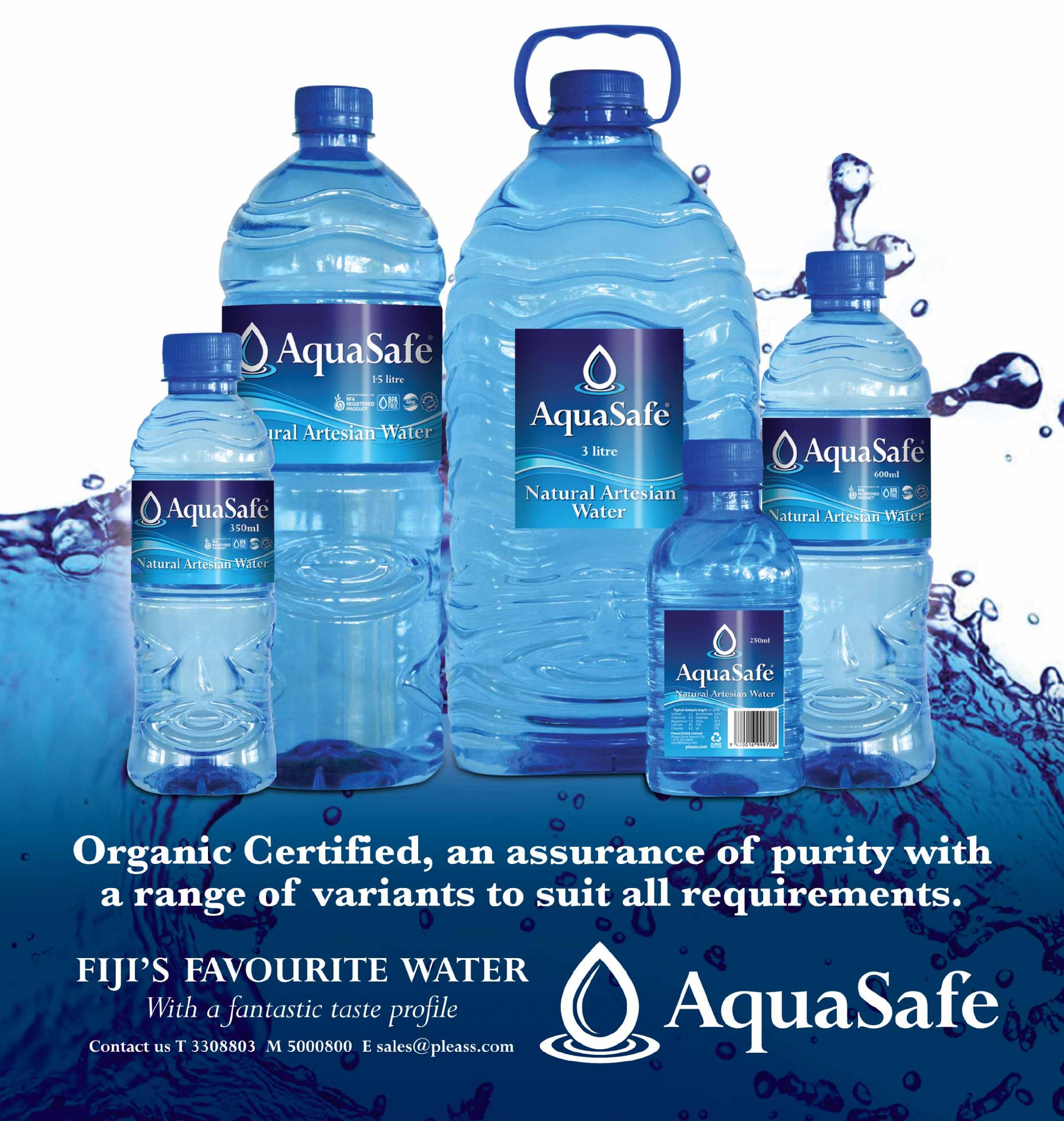 AquaSafe® Natural Artesian Water – Pleass Global Limited